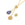 Beads Retail sales Beads sliding clasp steel gold, 6x3mm 2mm hole (2)