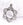 Beads wholesaler  - Medal Pendant Sun Flower Stainless Steel - 25mm (1)