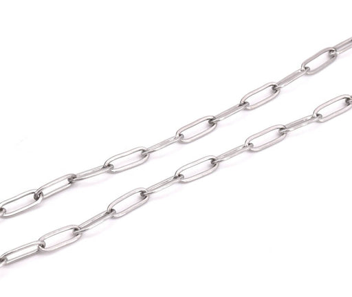 Paperclip Chain 12x4mm Steel (50cm)