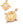 Beads Retail sales Stainless steel pendant gold plated , 16x14mm, for 8x6mm cabochon (1)