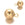 Beads wholesaler  - Round Pendant Ball Stainless Steel Golden 6mm (1)