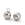 Beads wholesaler  - Round Pendants Ball Stainless Steel Hammered 6mm (2)