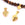 Beads Retail sales Bead pendant ethnic Arrow Steel GOLD - 15x8mm Horizontal hole: 1.5mm (1)