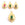 Beads wholesaler  - Drop Pendant Steel Gold and Green Dyed Jade Cabochon 19x14mm (1)