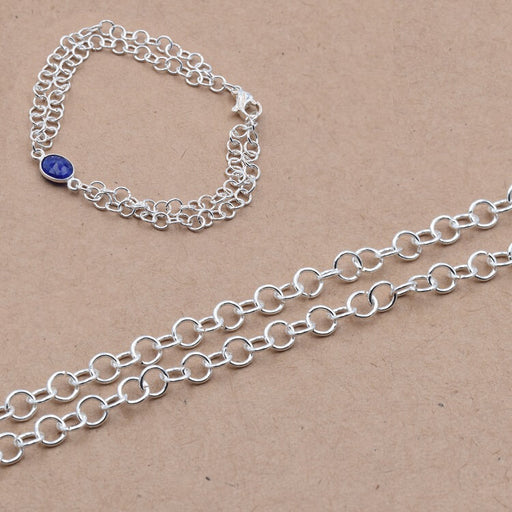 Chain Stainless Steel Silver Rolo 4x0.6mm (50cm)