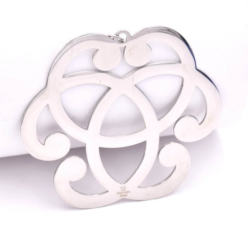 Pendant Arabesque Entwined Hearts Stainless Steel 5.5x6cm (1)