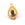 Beads wholesaler  - Drop Pendant Steel Gold and Tiger Eye Cabochon 19x14mm (1)