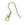 Beads wholesaler  - Fish hook earring finding with ball and coil metal gold finish 18mm (10)