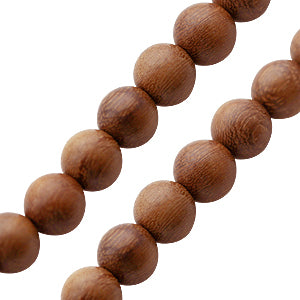 Buy Wooden robles round beads strand 10mm (1)