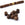 Beads wholesaler  - TUBE Rondelle Beads Wenge Wood 8x8mm - Hole: 1.4mm (20)