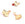 Beads Retail sales Ginko charm gold plated quality 14mm with 2 rings (1)