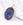 Beads wholesaler  - Oval pendant carved scarab lapis lazuli - 925 gold-plated 17x13mm (1)