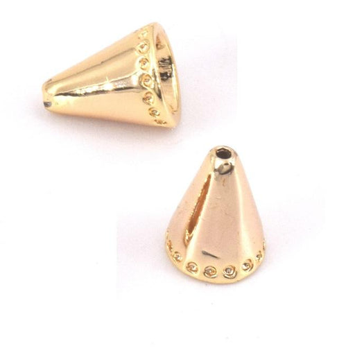Bead Caps Cones golden Quality 7x6mm (2)