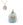 Beads wholesaler  - Pendant Amazonite With Star Stainless Steel 13x12mm Gold (1)