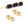 Beads Retail sales Heishi Ethnic bicone Beads Gold Plated, 6.5x3.5mm, Hole: 1.5mm (4)