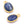 Beads wholesaler  - Pendant Oval Kyanite - 925 Silver Gold Plated 11x9mm (1)