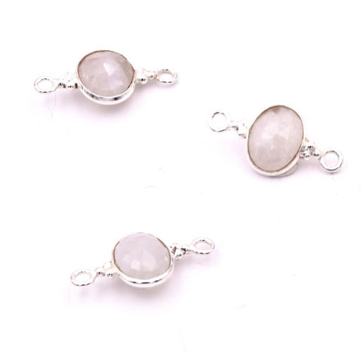 Oval Connector Moonstone Sterling Silver 9x6mm (1)
