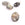 Beads wholesaler  - Oval Pendant Labradorite with Zircon and Gold Filled Striped Ring - 12x10mm (1)