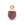 Beads wholesaler  - Small Pendant Strawberry Quartz with Golden Metal Hook -10mm (1)