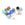 Beads wholesaler  - Charms Glass Bead Mix Colors n°2 - 8mm (5)