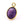 Beads Retail sales Pendant Oval Faceted Amethyst Set Terling Silver Gilded thin Gold 12x9mm (1)