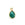 Beads wholesaler  - Pendant Drop Green Onyx Set in 925 Silver -Gold-plated 9x7mm (1)