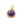 Beads wholesaler  - Faceted Drop Pendant Amethys Set Brass Gilded Fine Gold 11x11mm (1)