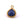 Beads wholesaler  - Faceted Drop Pendant Lapis Lazuli Set Brass Gilded Fine Gold 11x11mm (1)