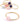 Beads wholesaler  - Ring Pendant Light Pink Quartz 22mm, flash Gold (1)