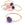 Beads wholesaler  - Ring Pendant Amethyst 22mm Flash Gold (1)