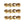 Beads Retail sales Czech fire-polished beads Coated Golden 3mm (30)