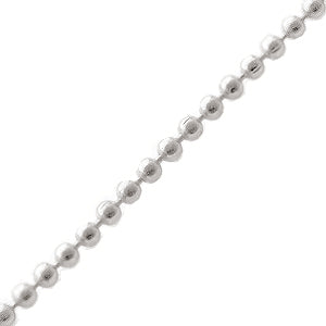 Ball chain 1.5mm metal silver plated (1m)