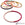 Beads wholesaler  - Horn Natural Bangle Bracelet lacquered Viva Magenta Red 65mm - Thickness: 3mm (1)