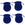 Beads Retail sales Imitation velvet jewellery pouch Polyester Blue 9x7mm (4)