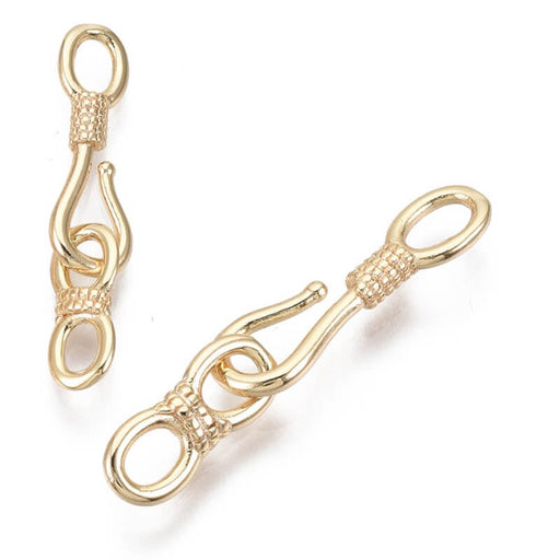 S-Hook Clasp Gold Quality - 26x6mm (1)