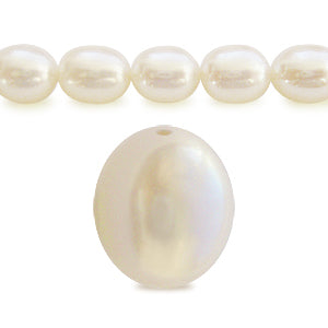 Freshwater pearls rice shape white 5mm (1)