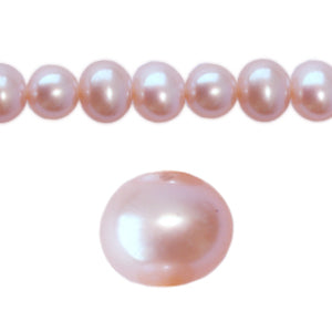 Freshwater pearls potato round natural pink 6mm (1)