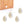 Beads Retail sales Freshwater pearls head drilled white 8mm (5 beads)