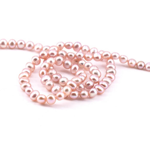 Freshwater Pearls Pink Lilac Nuggets 5x4mm on strand (1 strand-40cm)