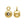 Beads wholesaler  - Sliding Bead Gold Filled - 4mm - Hole 0.5mm (1)