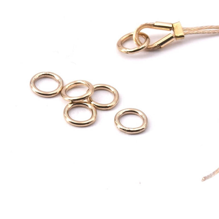 Jump Rings Closed Gold Filled - 4x0.64mm (5)