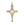 Beads wholesaler  - Pendant Cross Tuareg Agadez - Gold Plated 3 microns 39x24mm (1)
