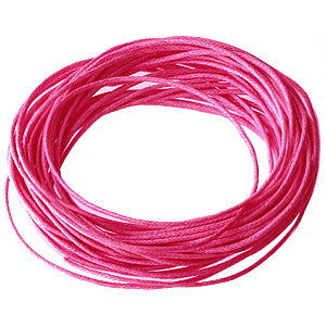 Buy Waxed cotton cord fuchsia 1mm, 5m (1)
