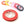 Beads wholesaler  - Braided Nylon cord - 0.8mm - RED - 8m on a roll (1 spool)