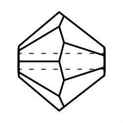 Toupie Preciosa Siam AB 2,4x3mm (40)