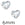 Beads wholesaler  - Flatback Preciosa Heart Crystal 00030 - 6mm (10)