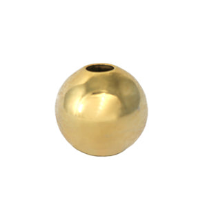 Buy Round bead metal golden plated 24K - 6mm (4)