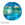 Beads wholesaler  - Murano bead lentil blue and gold 20mm (1)