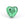 Beads wholesaler  - Murano Bead Heart Green and Silver 10mm (1)
