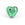 Beads Retail sales Murano Bead Heart Green and Silver 10mm (1)
